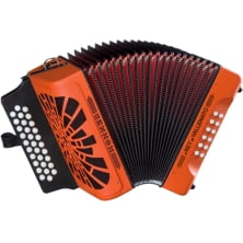 Аккордеон Hohner El Rey del Vallenato BbEbAb, orange (A4965S)