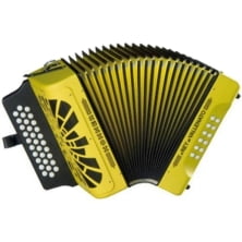 Аккордеон Hohner El Rey del Vallenato BbEbAb, yellow (A4966)