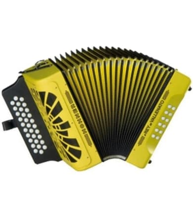 Аккордеон Hohner El Rey del Vallenato BbEbAb, yellow (A4966)