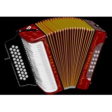 Аккордеон Hohner Corona II GCF, red (A5623)