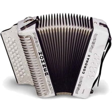 Аккордеон Hohner Corona II GCF, white (A5622)